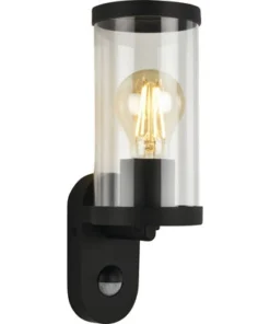 BRILONER LED Buitenwandlamp Kairo Met Bewegingssensor Zwart