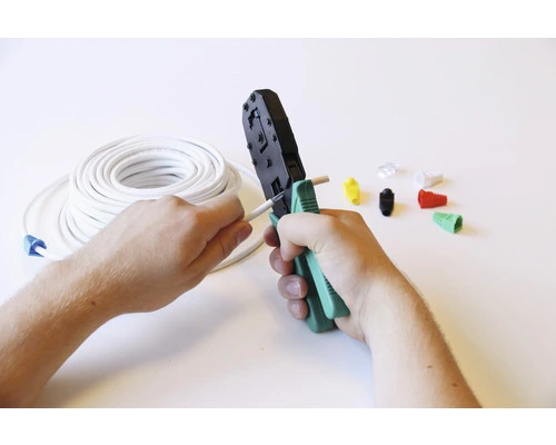 Q-LINK Montagetang RJ9-RJ11-RJ45 Zwart/groen - Afbeelding 5