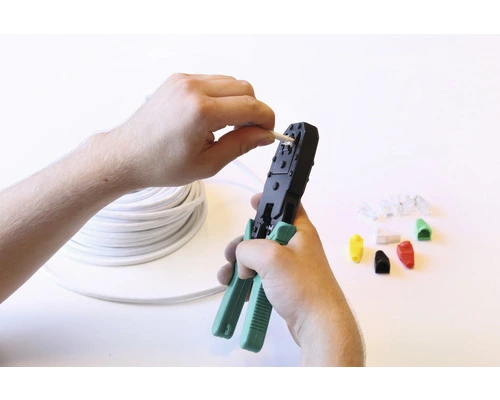 Q-LINK Montagetang RJ9-RJ11-RJ45 Zwart/groen - Afbeelding 6