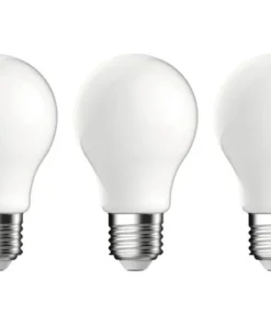 LED Lamp E27/7W A60 Daglichtwit Mat, 3 Stuks