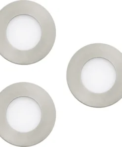 EGLO CROSSLINK.Z LED Inbouwspot Set Ø 86 Mm CCT Nikkel Mat, 3 Stuks