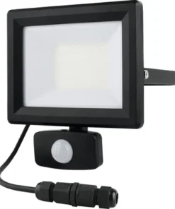 MasterPlug LUCECO LED Schijnwerper Met Sensor 30W Zwart