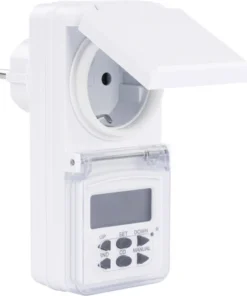 QLink Q-LINK Tijdschakelaar Digitaal IP44 Wit