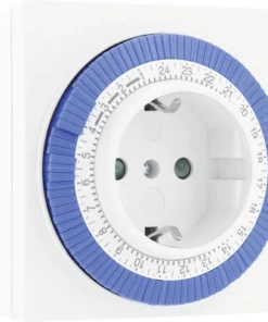 QLink Q-LINK Tijdschakelaar Mechanisch Vierkant Wit