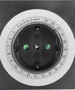 QLink Q-LINK Tijdschakelaar Mechanisch Vierkant Zwart