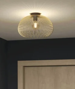 EGLO Plafondlamp Venezuela Goud-zwart