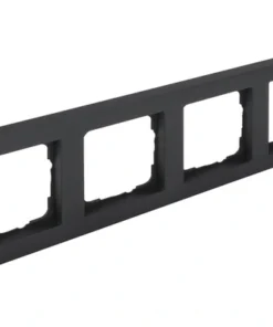 Q-LINK F-Line Afdekraam 4-voudig Zwart