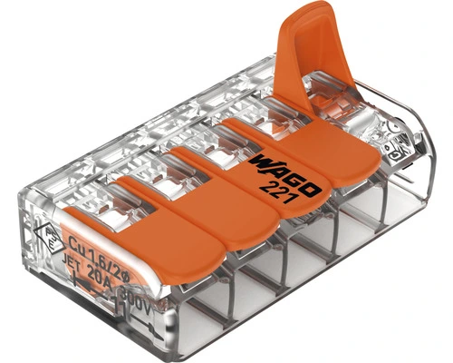 WAGO Verbindingsklem Compact 221-415, 10 Stuks - Afbeelding 3