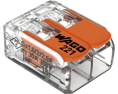 WAGO Verbindingsklem Compact 221-612, 10 Stuks