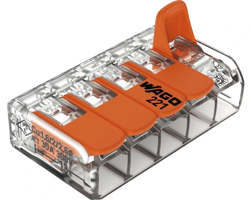 WAGO Verbindingsklem Compact 221-615, 6 Stuks - Afbeelding 3