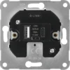 Q-LINK Inbouw Basiselement USB-A + USB-C