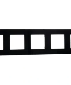 ONE TWO TOUCH Afdekraam 5-voudig Glas Zwart