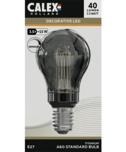 CALEX LED Lamp Crown E27/3,5W A60 Warmwit Titanium