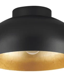 EGLO Plafondlamp Mogano-2 Ø 28 Cm Zwart-goud