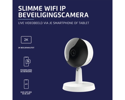 KLIKAANKLIKUIT® Slimme Wifi IP Camera Indoor IPCAM-2600 Wit - Afbeelding 4