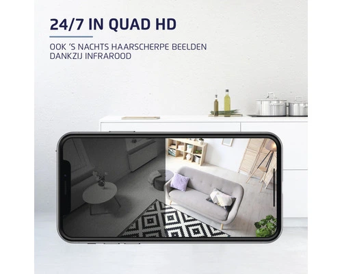 KLIKAANKLIKUIT® Slimme Wifi IP Camera Indoor IPCAM-2600 Wit - Afbeelding 6