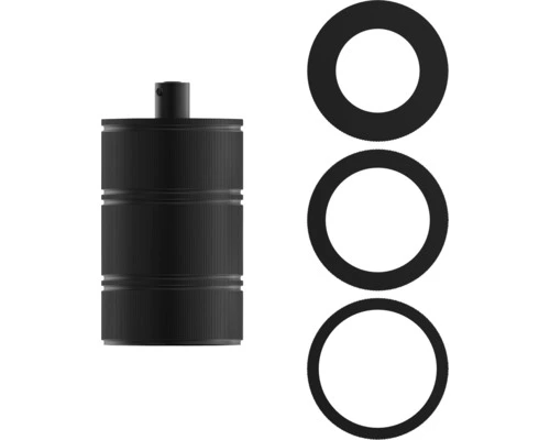 CALEX Lamphouder E27 3-rings Mat Zwart