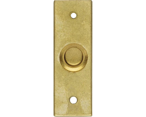 INTERSTEEL Deurbel Rechthoekig Smal Messing Getrommeld