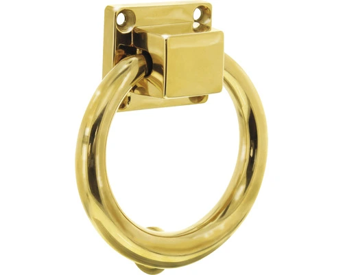 INTERSTEEL Deurklopper Ø 107 Mm Messing Ongelakt