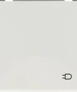 PEHA Standard Inbouw Wandcontactdoos 1-voudig RA Met Klep Polarwit