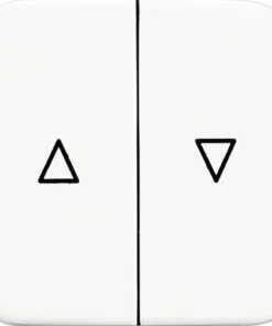 BUSCH-JAEGER Reflex Afdekplaat Jaloezieschakelaar Polar Wit