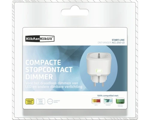 KLIKAANKLIKUIT® Compacte Stopcontactdimmer ACC-250-LD - Afbeelding 6