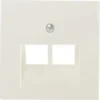 JUNG A500 Afdekplaat UAE/ISDN 2-voudig Alpine Wit A569-2 BFPLUA WW