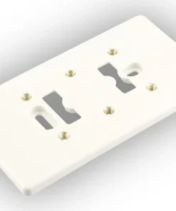 Montageplaat 2-voudig Met Felsmoer Wit