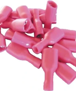 Vlakstekker Huls 0,5-1,5 Mm Rood, 20 Stuks