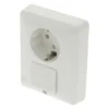 PEHA Standard Inbouw Basiselement Combinatie Wandcontactdoos (wcd) RA 1-voudig + Wisselschakelaar Zuiverwit
