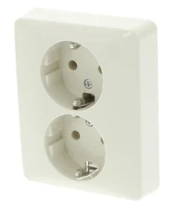 PEHA Standard Inbouw Basiselement Wandcontactdoos (wcd) RA 2-voudig Zuiverwit