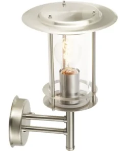 BRILLIANT Buitenwandlamp York RVS