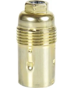 Lampfitting E14 Metaal Messing (kort Schroefdraad)