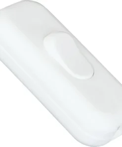 Snoerschakelaar Kunststof Wit