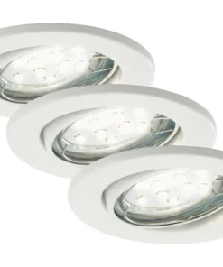 BRILONER LED Inbouwspot Set 7225 Ø 86 Mm Wit, 3 Stuks