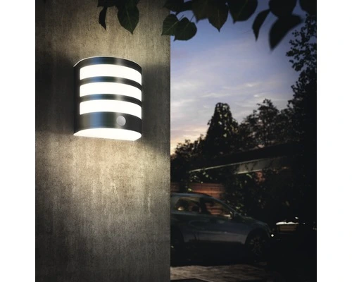 PHILIPS LED Buitenlamp Calgary Met Bewegingssensor RVS - Afbeelding 4