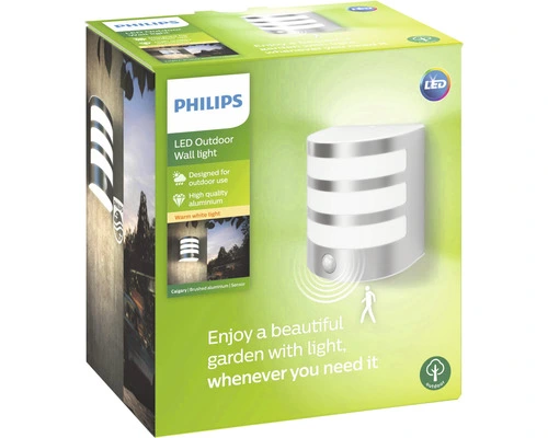 PHILIPS LED Buitenlamp Calgary Met Bewegingssensor RVS - Afbeelding 6