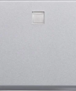 ROTH LANGE Plus Bedieningswipper Met Lens Voor Wissel, Kruis Of Impuls Schakelaar Zilver