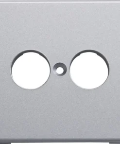 ROTH LANGE Plus Afdekplaat Luidspreker Contactdoos Zilver