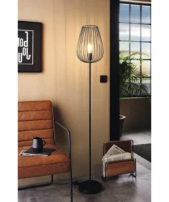 EGLO Vloerlamp Newtown 49474 1-lichts Hoogte 1595 Mm Zwart Energieklasse A++