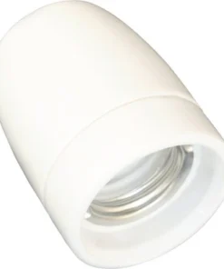 Lampfitting E27 Porselein Wit