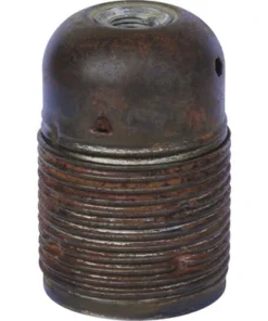 Lampfitting E27 Metaal Vintage Bruin (lang Schroefdraad)