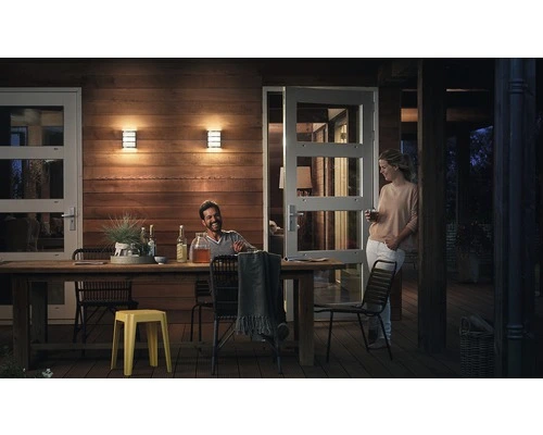 PHILIPS LED Buitenlamp Python Met Bewegingssensor RVS