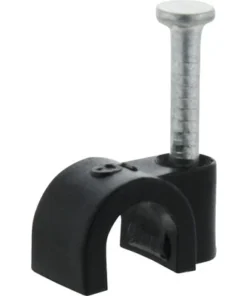 Kabelclip Rond 5 Mm Zwart, 20 Stuks