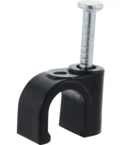 Kabelclip Rond 7 Mm Zwart, 20 Stuks