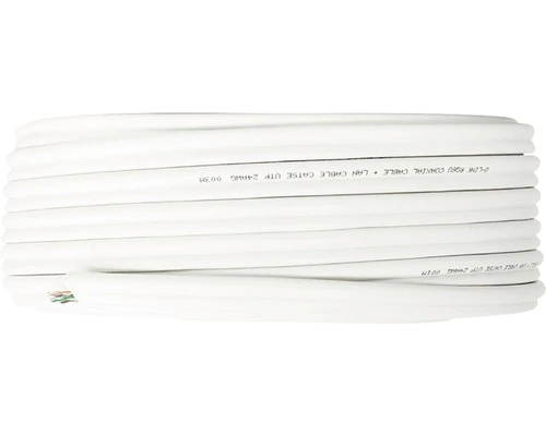 Q-LINK Combikabel Coax+UTP Wit 25 Meter - Afbeelding 2