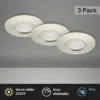 BRILONER LED Inbouwspot Set 8308 Ø 75 Mm Nikkel Mat, 3 Stuks
