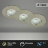 BRILONER LED Inbouwspot Set 8316 Ø 75 Mm Nikkel Mat, 3 Stuks