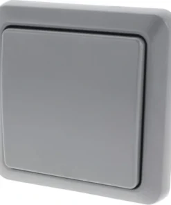 KLIKAANKLIKUIT® Draadloze Wandschakelaar Voor Buiten Enkel AGST-8800 Antraciet