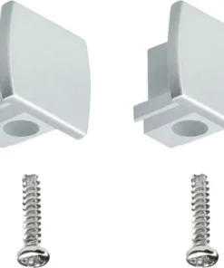 PAULMANN URail Eindstuk Chroom Mat, 2 Stuks